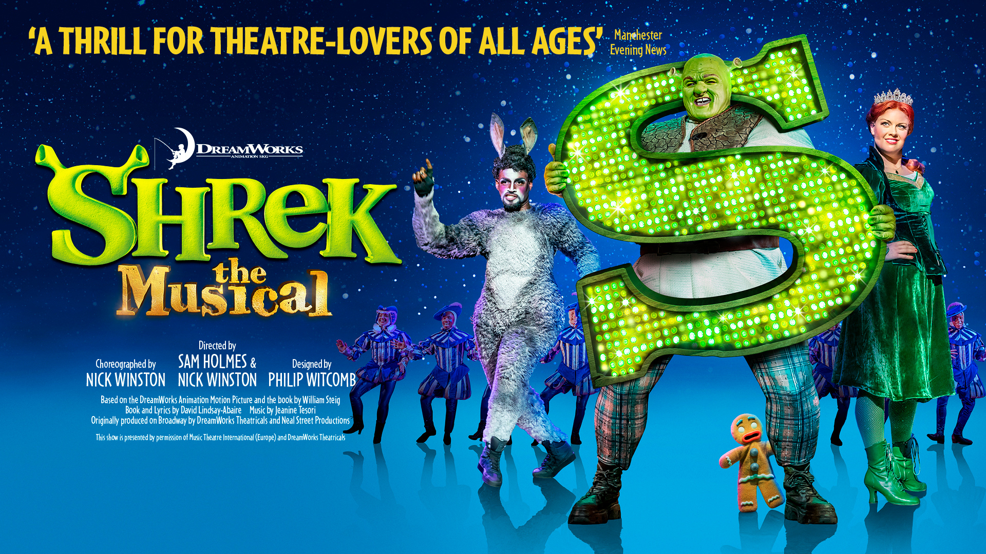 Shrek Fiona & Shrek Get Ogre It Text Poster | Postcard